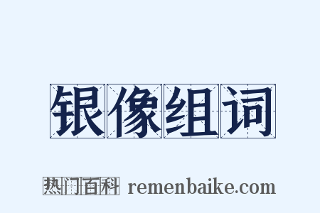 银像组词是什么意思的图片